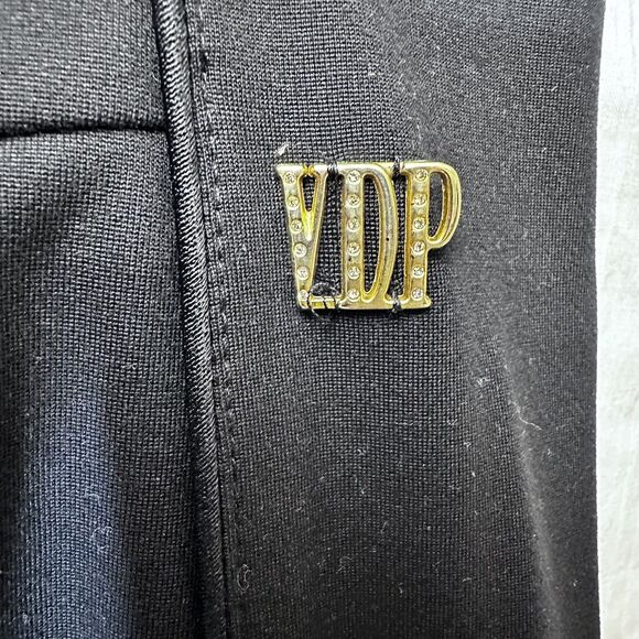 VDP Collection Women Black Stretch Below Knee Pencil Skirt SZ 8/44 Made in Italy - Picture 3 of 13